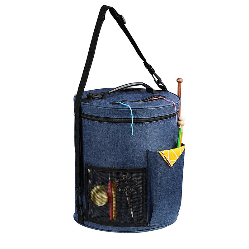Portable Knitting Bag Crochet Organizer Bag Yarn Tote Bag Easy To Carry Crocheting&Knitting Organizer Case For Women Mom: Default Title