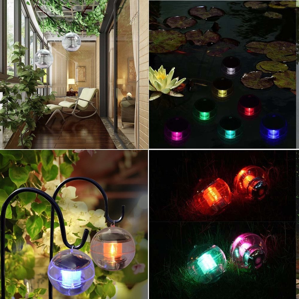 Solar- Schwimm Licht Farbwechsel LED Globus Wasser Drift Nacht Licht Garten Lansdscape Dekorationen Licht für Schwimmbad
