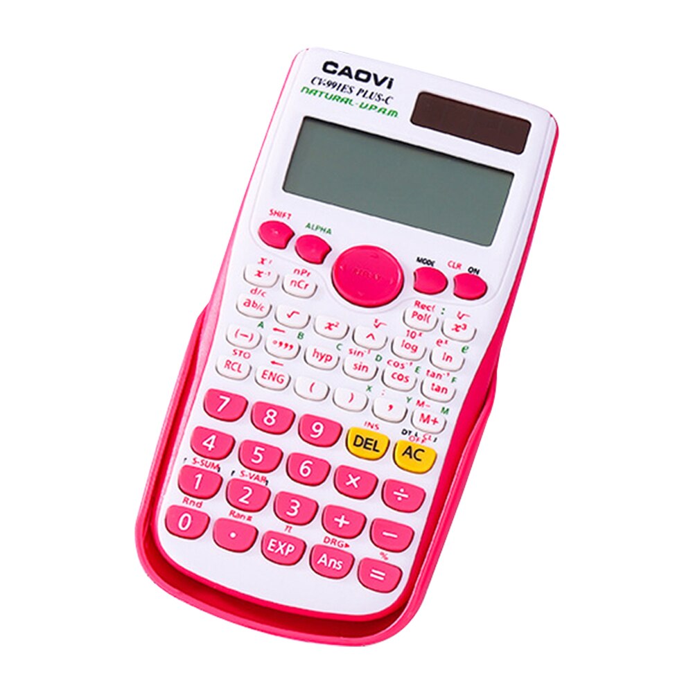 Portable Scientific Calculator Multifunction Counting Tool with Button Battery for Student School Office Stationery Supplies