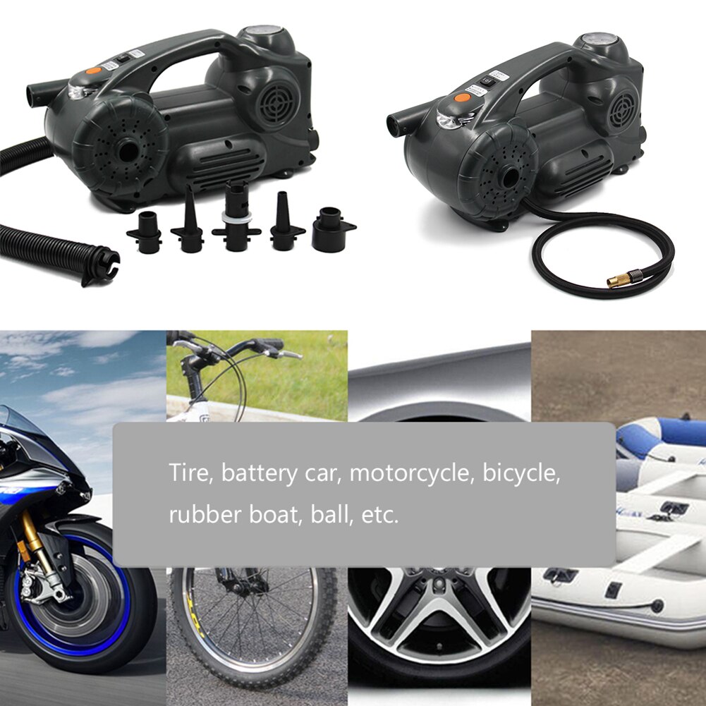 120 PSI Car Air Pump Compressor for Motorcycle Auto Ball Bike Portable DC 12V Digital LED Tire Inflator