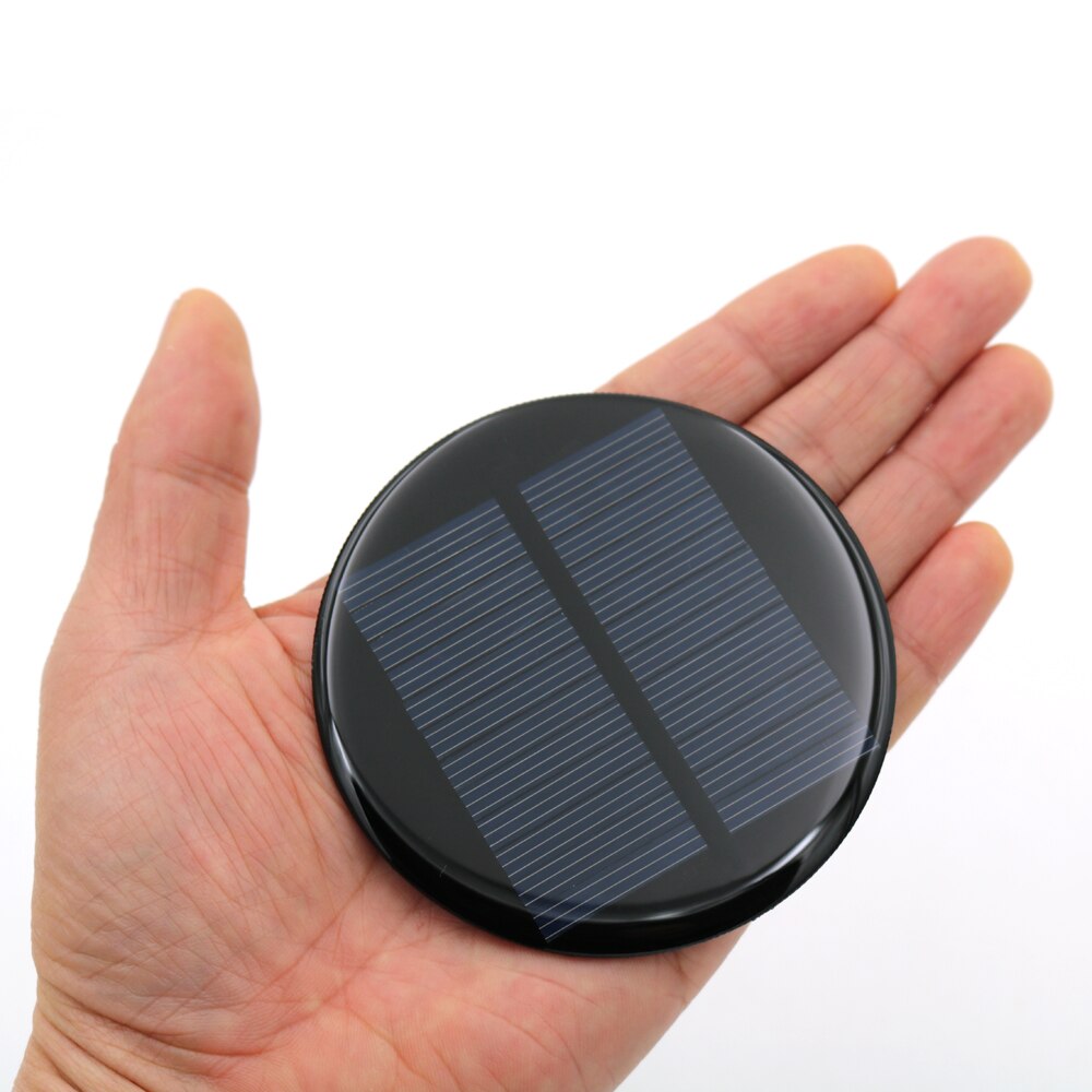 Aurinkopaneeli 6v 80ma 80mm tee itse mini monikiteinen pii aurinkokennomoduuli ympyrä pyöreä epoksilevy