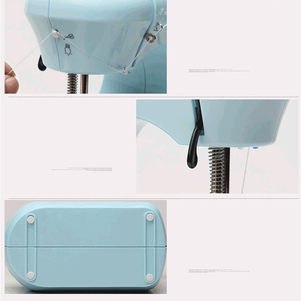 Mini Electric Sewing Machine Portable Household Sewing Machine Beginner Tailors Crafting Mending Machine EU Plug/US Plug