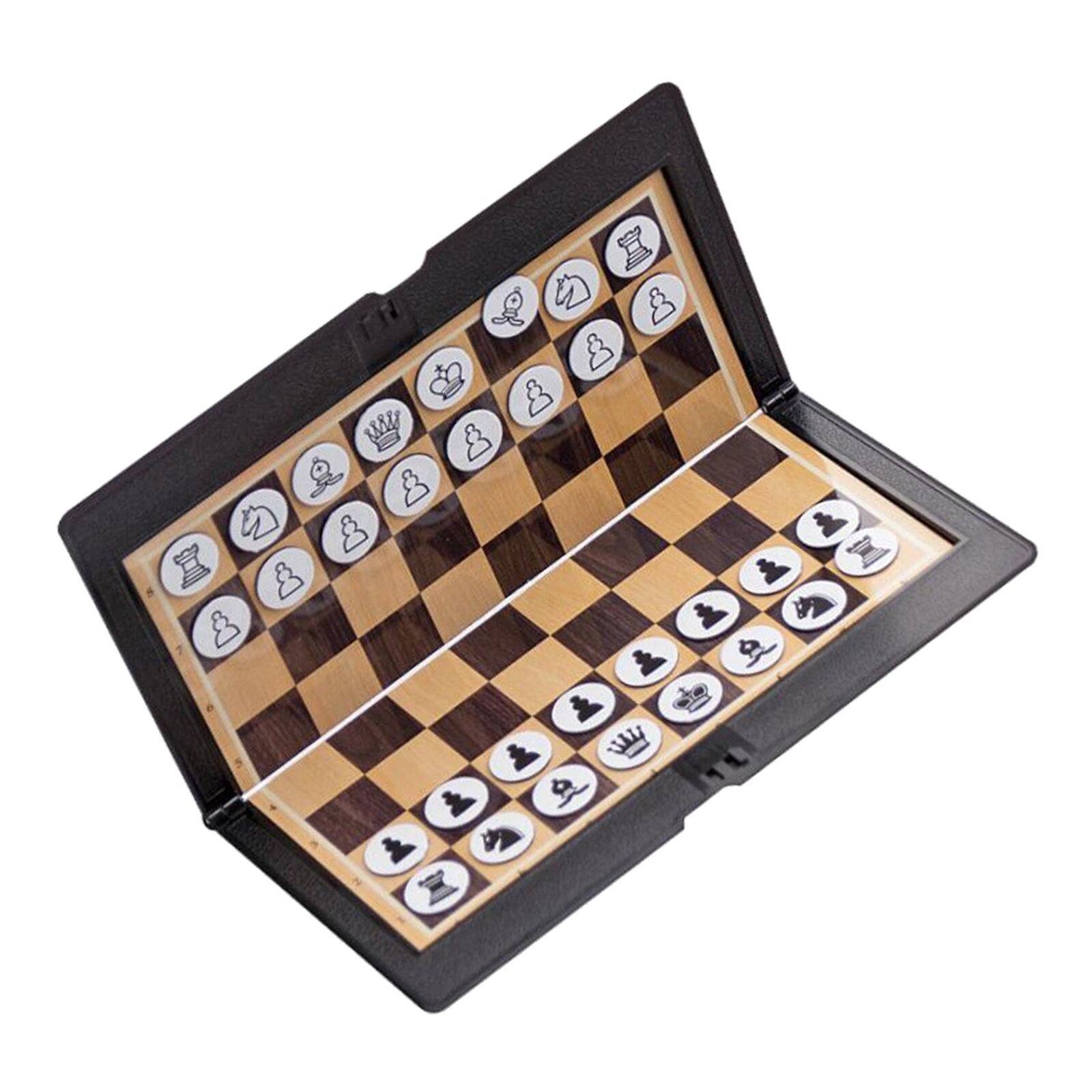 Mini Foldable Magnetic Chess Board Travel Set Portable Board