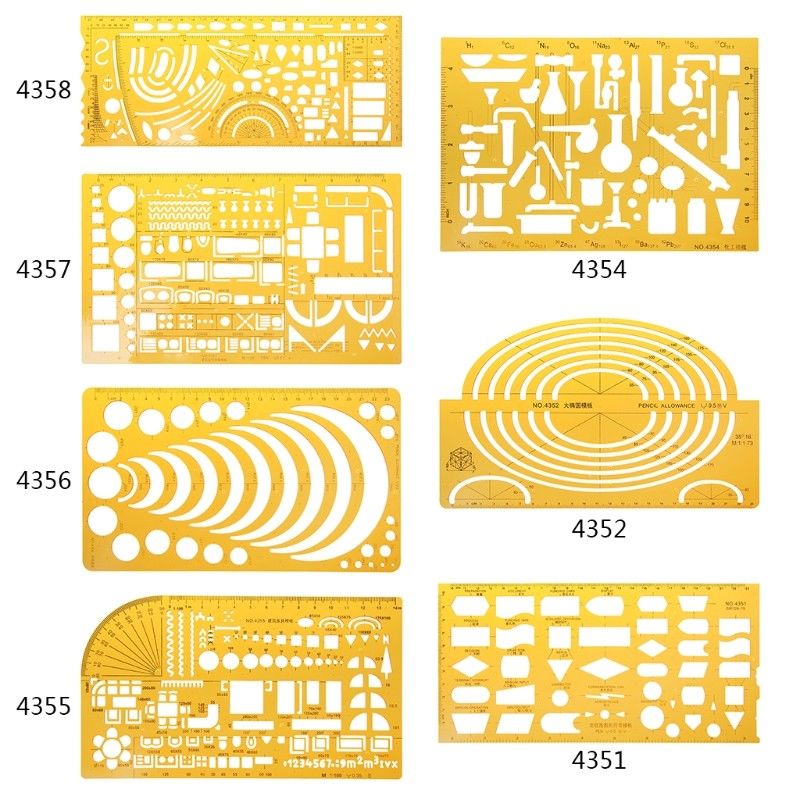 Xrhyy flödesschema symbol utarbetande mall linjal stencil mätverktyg elev skola produkt kit lab & vetenskapliga förnödenheter