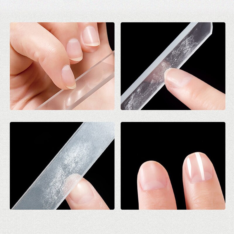 Nano Glass Nail File Buffer Transparent Sanding Polishing Grinding Nail Art Manicure Nail Glass Polishing File
