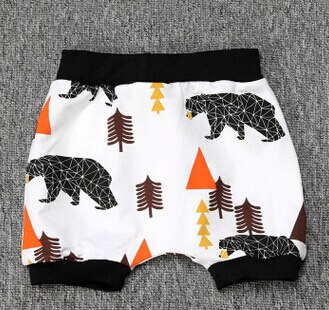 Vauvavauvat pojat lasten housut xo/kettu/banaani/panda/kala/karhu kuviot kuminauhapohjat lyhyet löysät villihousut: F / 3t