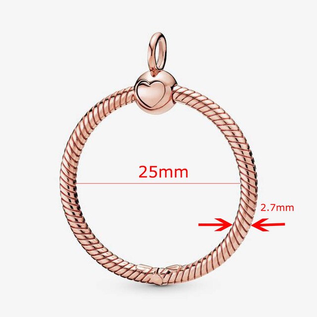 Colgante de plata de ley con forma de O para mujer, colgante de plata de ley 925 con forma de O, pequeño y grande, apto par: S