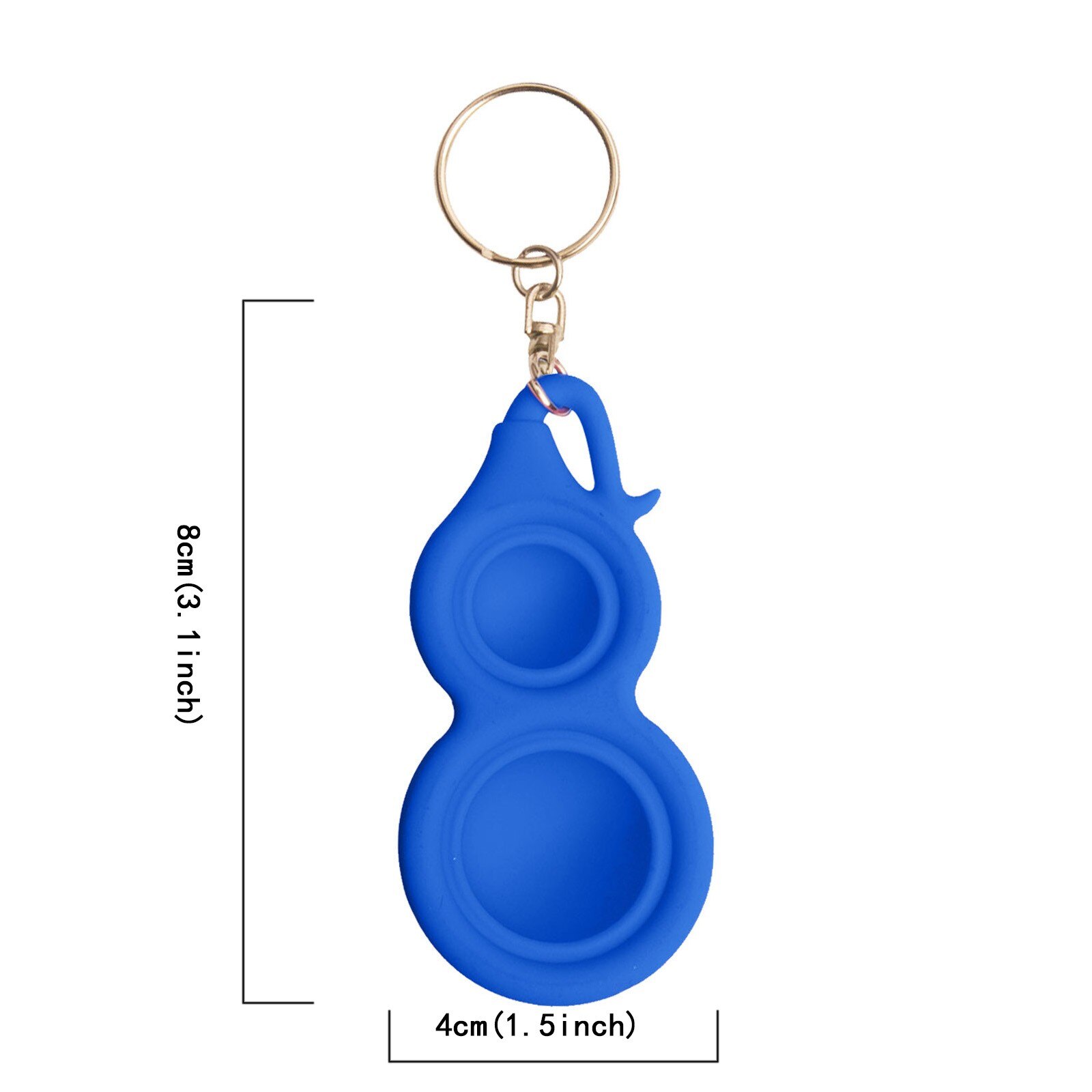 1pc Cheap Fidget Simple Dimple Toys Dimple Pressure Release Toy Stress Reliever Mini Keychain Decompression Toy