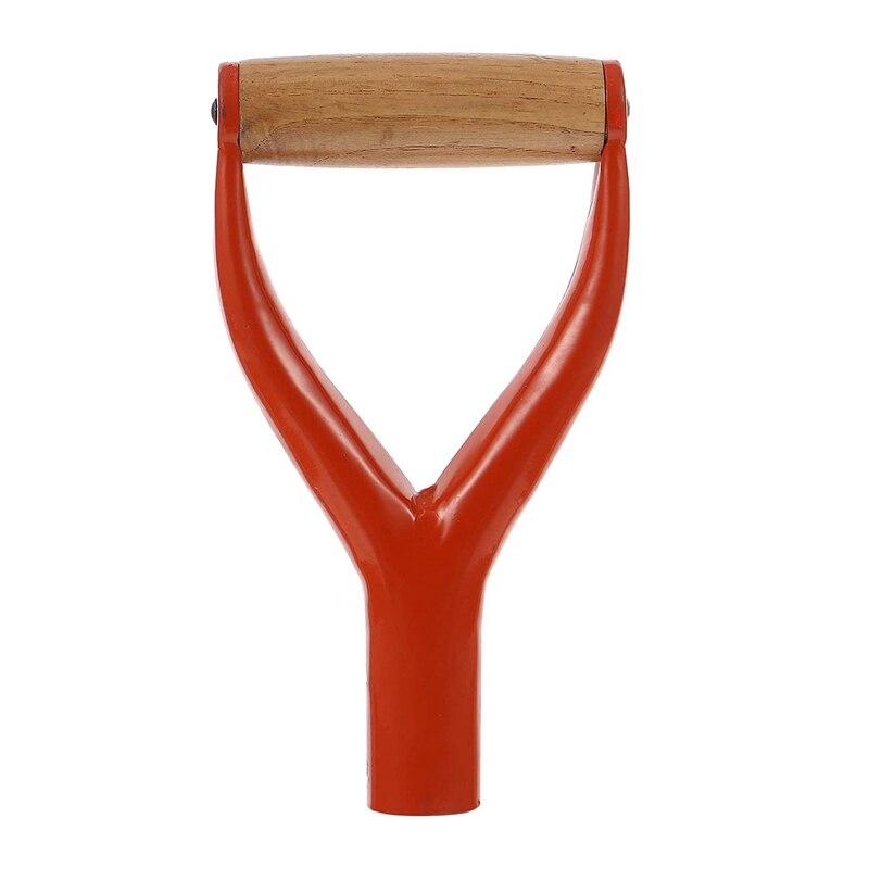 Snow Shovel Grip Handle Replacement Parts Y- Shaped Garden Shovel Handle Fork Shovel Digging Raking Tools: Orange