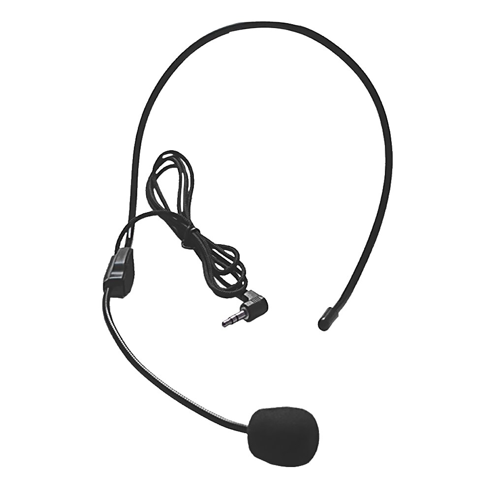 Universal Cell Phone Headset 3.5mm Wired Operator Style Flex Boom Microphone for Call Center Skype Office