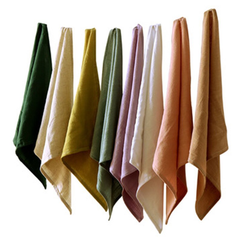 Plain Katoen Linnen Doek Art Home Keuken Servet Placemat Thee Handdoek Keuken Handdoek 40X4 0Cm/15.7X15.7 inch Keuken Accessoires