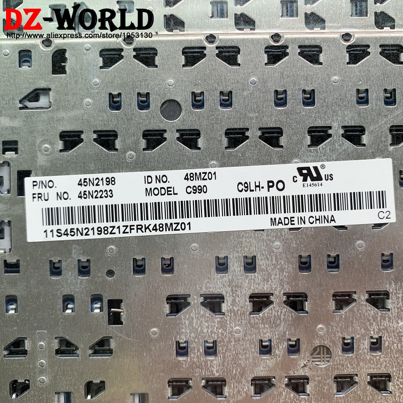 Portugais Clavier pour Lenovo Thinkpad X220 X220i T410 T410S T420 T420S T510 T520 T520i W510 W520 Portugal Teclado 45N2233