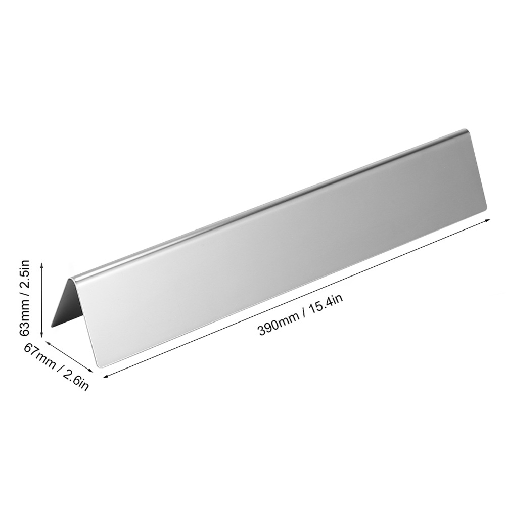 3Pcs Rvs Gas Grill Hitteschild Plaat Branders Cover Vervangende Onderdelen Fit Voor Weber Serie Grill Bbq Onderdelen