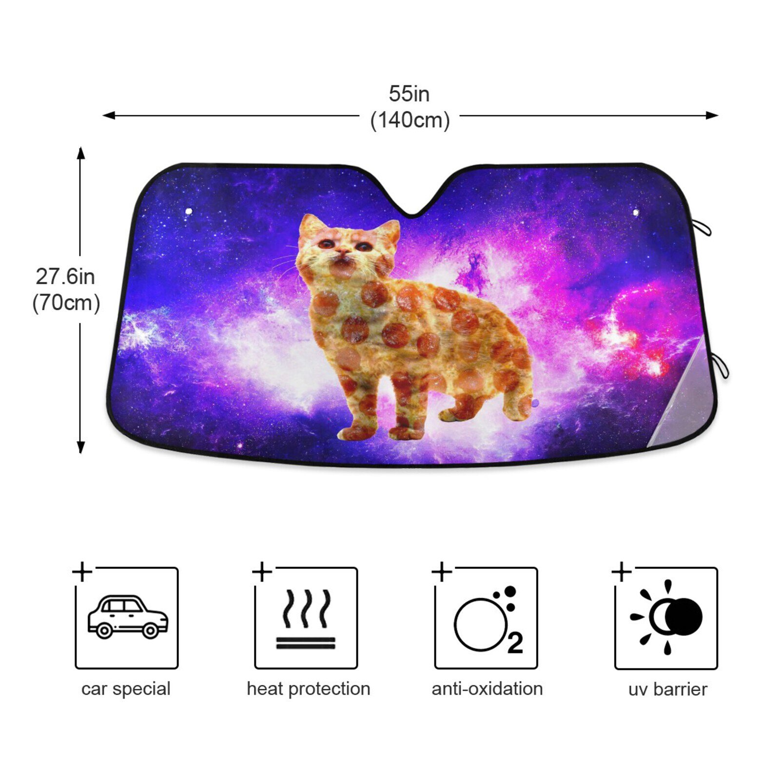 Leuke Kat Persoonlijkheid Voorruit Zonnescherm Car Window Voorruit Cover Zonnescherm Auto Zonneklep Auto-Covers Auto Solar Bescherming