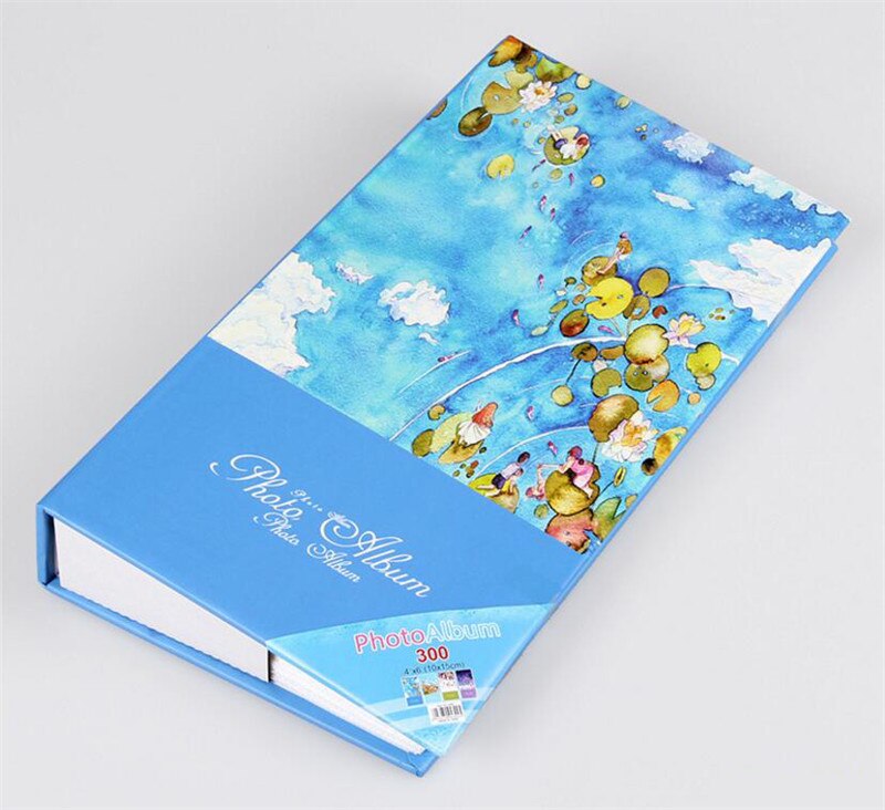 300 Sheets Interleaf Type Scenery Family Photo Album Scrapbook 6 Inch Classical Cartoon Photo Album Kid: style 4
