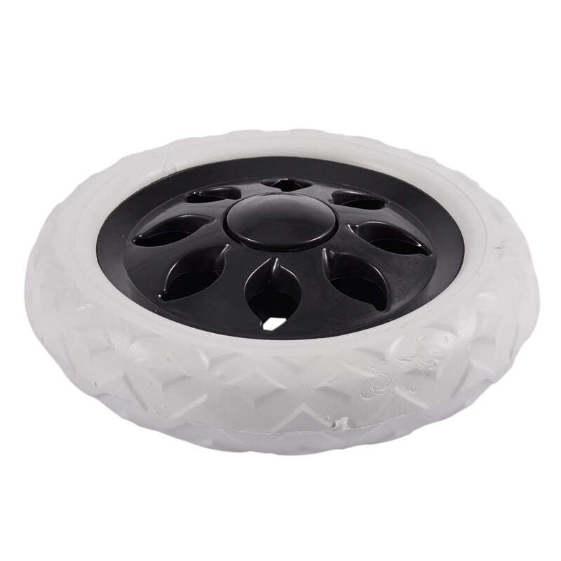 Sort hvid plast kerneskum indkøbskurv hjul hjul