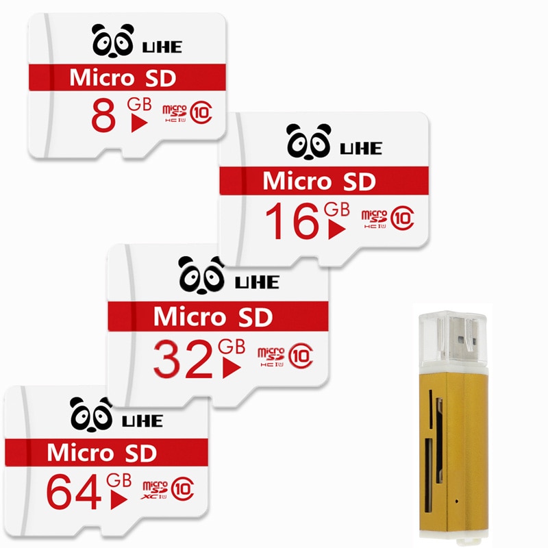 Hoge Qualiy Microsd Sd 32 Gb Geheugenkaart 64 Gb Tf Kaarten 4 Gb 8 Gb 16 Gb Flash Cartao de Memoia Microsd Met Kaartlezer Mini