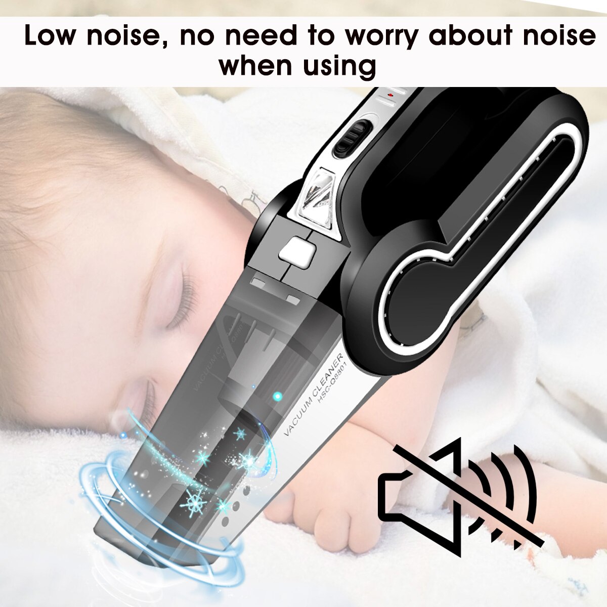 Wireless Cordless Car Vacuum cleaner Vacuuming Automobile Auto Portable Handheld Vacuum Cleaner Wet Dry Use USB Rechargeable