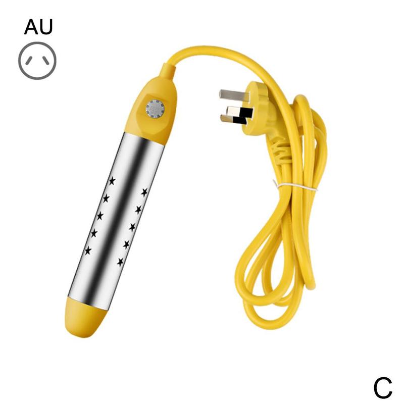 Tauchsieder 220V Tragbare Elektrische Tauch Wasser Heizung Mit Sicherheit Schutz Eimer Heizung Schwimmbad Badewannen Heizung: AU Stecker  2500W