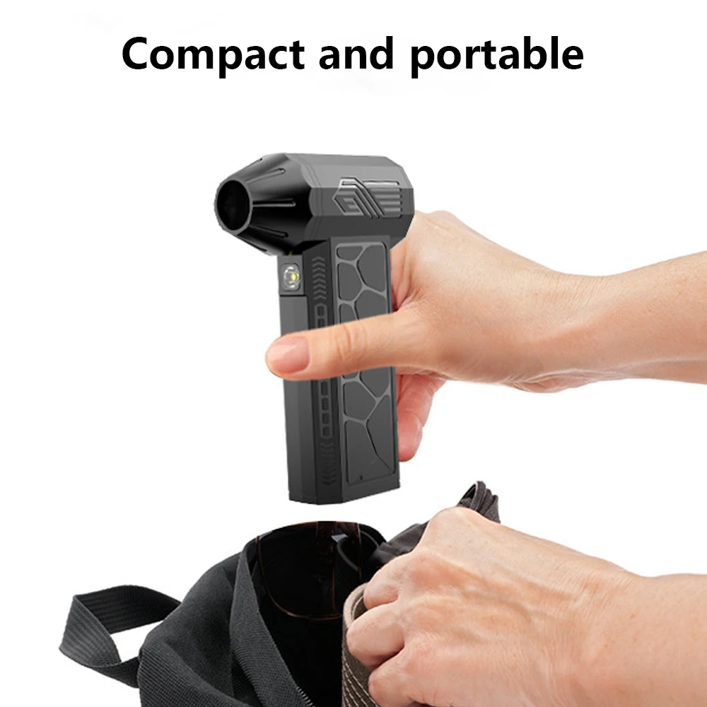 Draadloze hogesnelheidsföhn voor motorfietsen 130000 RPM, hand in hand draagbare stofverwijdering en reiniging/drogen op regenachtige dagen