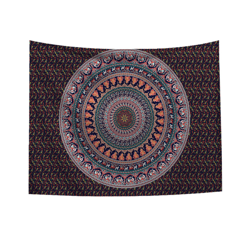 Tapestry Hippie Sprei Muur Opknoping Strandlaken Indiase Yoga Mat Decor Twin