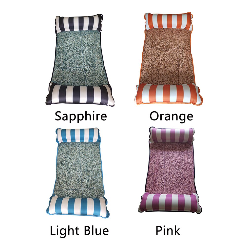 Multi-Purpose Water Sports Drifter Outdoor Bed Party Swimming Pool Foldable Floating Lounge Chair Inflatable Hammock Saddle Toy