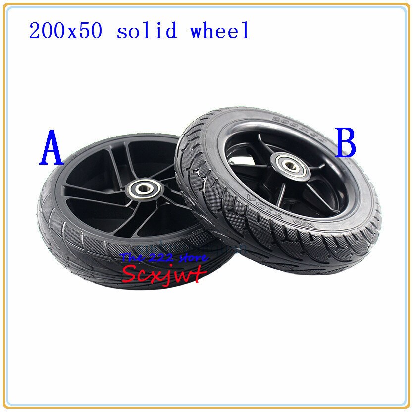 Electric Scooter Tyre With Wheel Hub 8" Scooter 200x50 tire Non-Inflation Electric Vehicle Wheel explosion-proof wheels