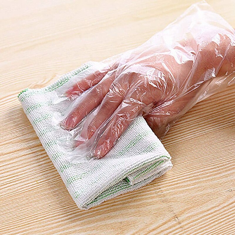 200 Wegwerp Transparante Plastic Handschoenen, Latex, Voedsel Voorbereiding Veiligheid Handschoenen, Geschikt Voor Koken, voedsel Verwerking, Ga
