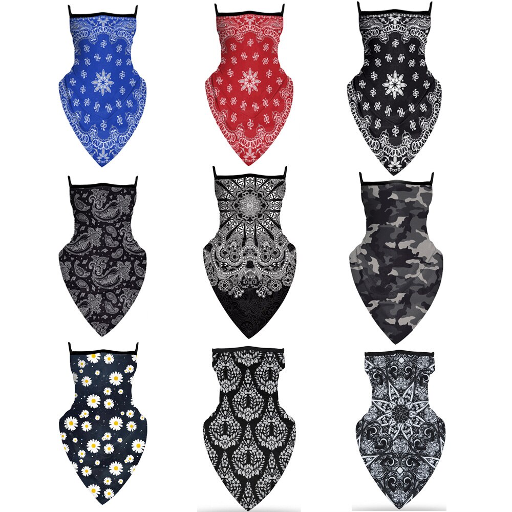 Windproof Dust Bandana Mask Face Covering Mask Snood Balaclava For Cycling Hiking Ski Outdoor Sports Neck Tube Scarf