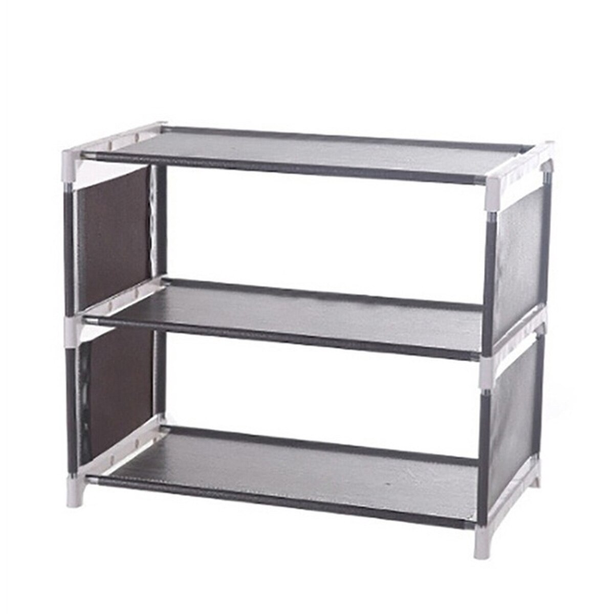 3/4/5 Layers Shoe Rack Assemble Shoes Shelf Simple Hallway Cabinet Organizer Holder Storage Solid Stand Shelves Shoe Home DIY: 3 Layers Gray