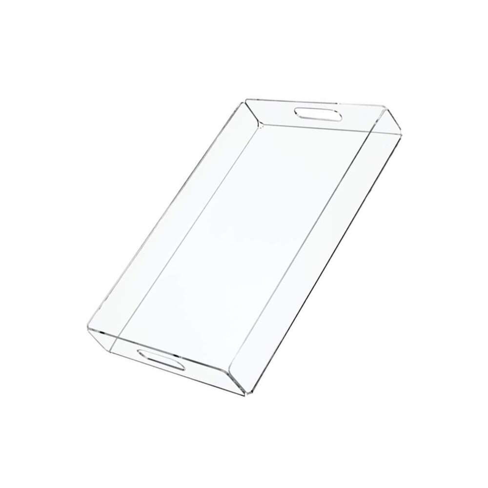 Transparent Acrylic Tray Acrylic Snack Plate Multifunctional Storage Plate: Default Title