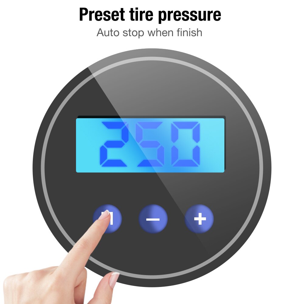 Car Air Compressor Portable Inflatable Pump 12V Automobile Tire Inflator Mini Electric Auto for Travel Boat Air Compressors Tool