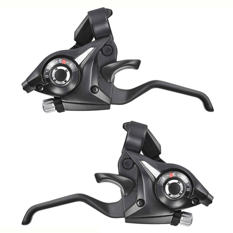 1 par bicicleta palanca de freno siameses desviadores carretera de montaña ciclismo bicicleta disco manejar metamorfo palancas WHShopping