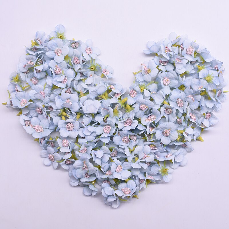 Mini flores artificiales de seda con cabeza de margaritas multicolor, guirnalda DIY, tocado, corona, álbum de recortes, decoración de boda para el hogar, 50 piezas: F17