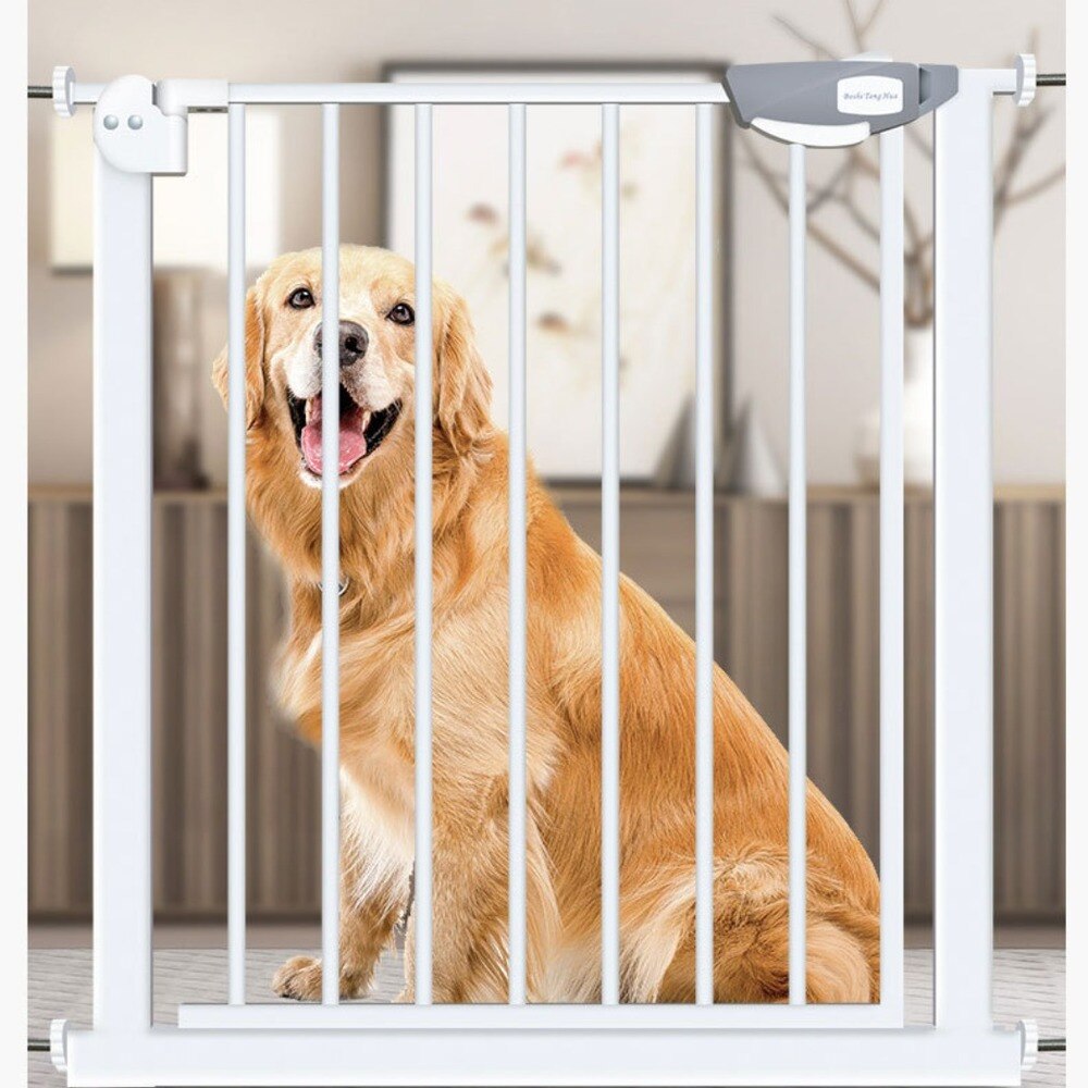 Cerca automática para perros, puerta protectora para mascotas, puerta protectora para niños, puerta de seguridad para bebés, fácil instalación sin perforación