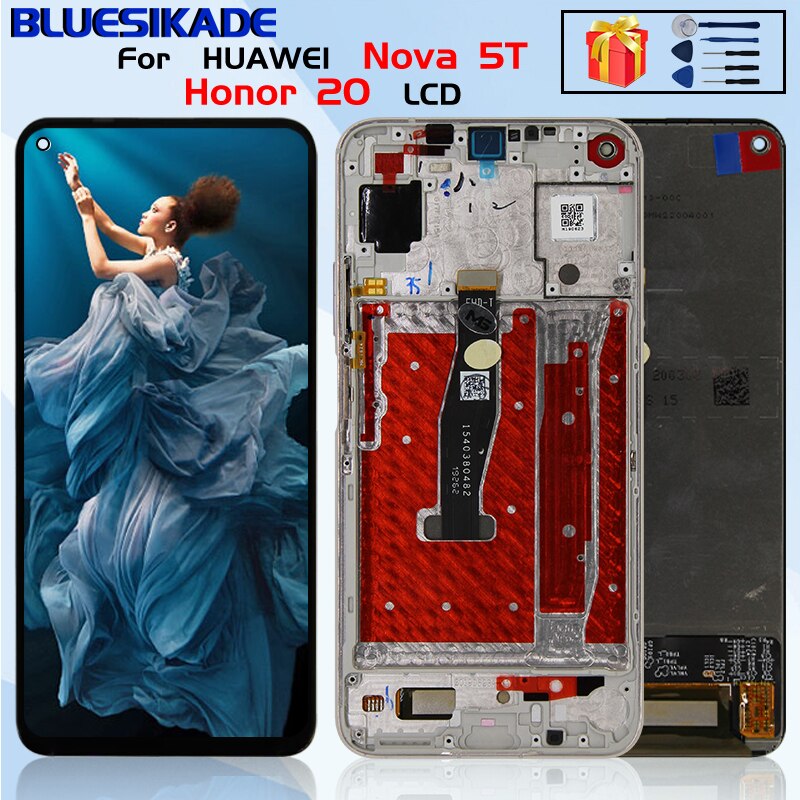 6.26 "Voor Huawei Honor 20 Lcd Touch Screen Digitizer Voor Huawei YAL-L21 YAL-L61A YAL-L71A Nova 5T Lcd vervangende Onderdelen