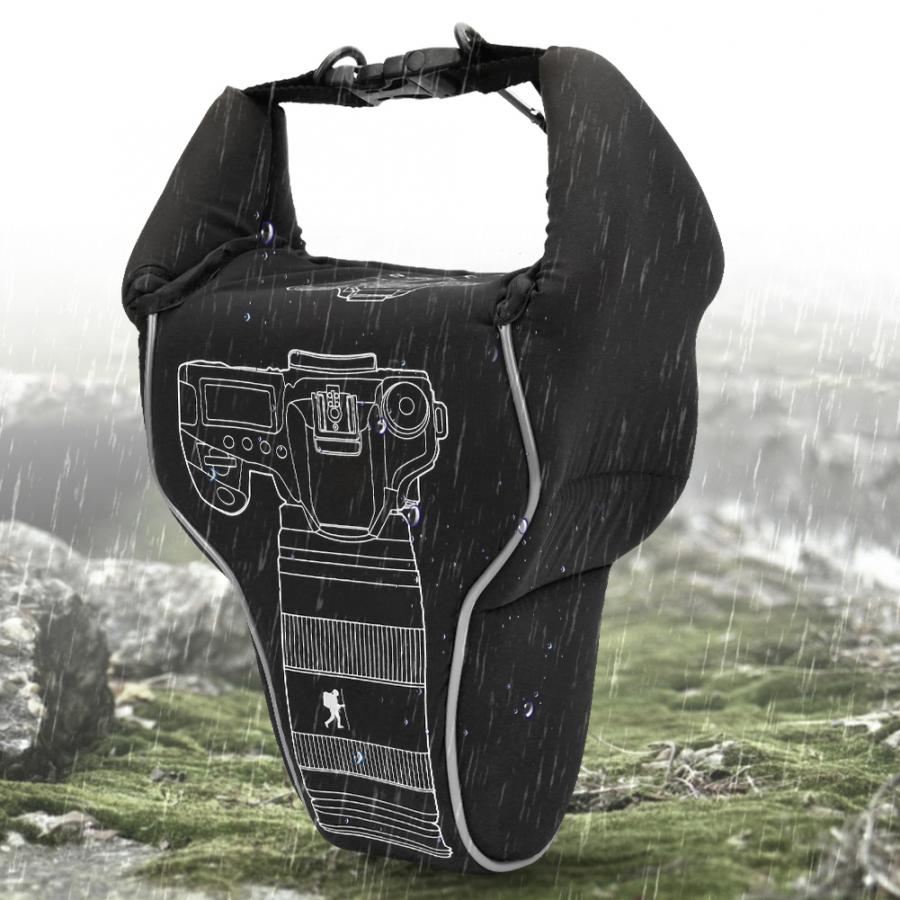 Mochila dslr utendørs nylon vanntett antikollisjonspose til slrs teleobjektiv speilfri kamera sekk appareil foto