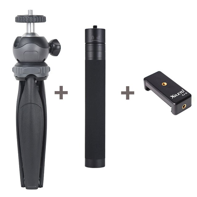 XILETU XS-20 Mini Schreibtisch wenig Telefon Stehen Tabletop Stativ für Vlog Spiegellose Kamera Clever telefon mit Abnehmbare Ball kopf: XS-20 und GP-73A
