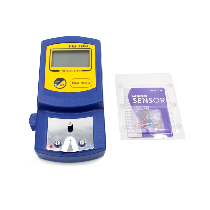 Termómetro Digital FG-100, probador de temperatura con punta de hierro para soldar, con 10 Uds., sensor de termómetro vs hakko fg100