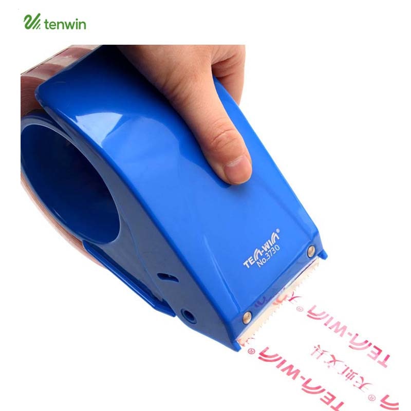 TENWIN Tape Houder Cutter Handmatige Verpakkingsmachine Papelaria Tape Dispenser Cut 3730