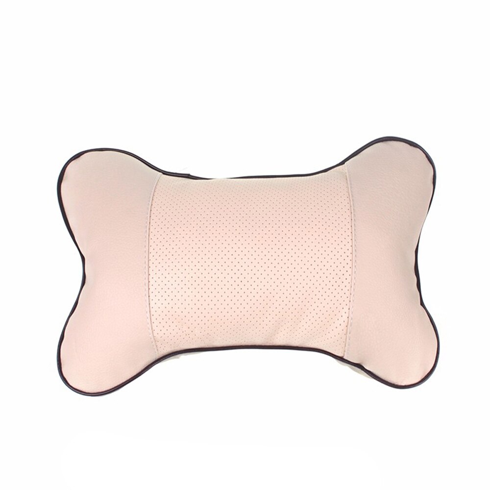 Universal Car Neck Pillows PVC Leather Breathable Mesh Auto Car Neck Rest Headrest Cushion Pillow Car Interior Accessories: 3