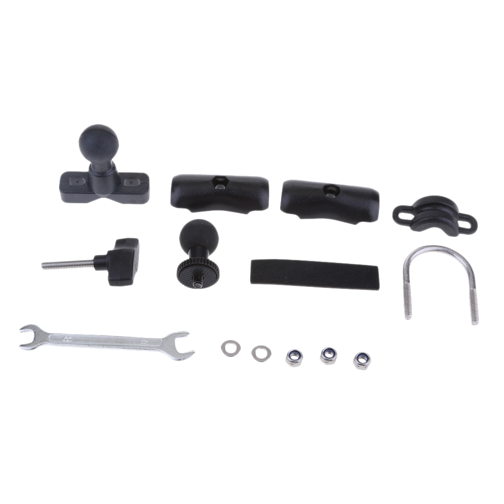 Motorcycle Motor Bike Bicycle Handlebar U Bolt For Camara 1/4" Mounting