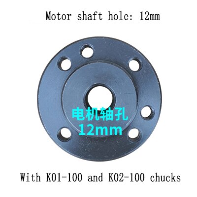50/63/80/100 chuck connecting rod flange mounting motor: Black