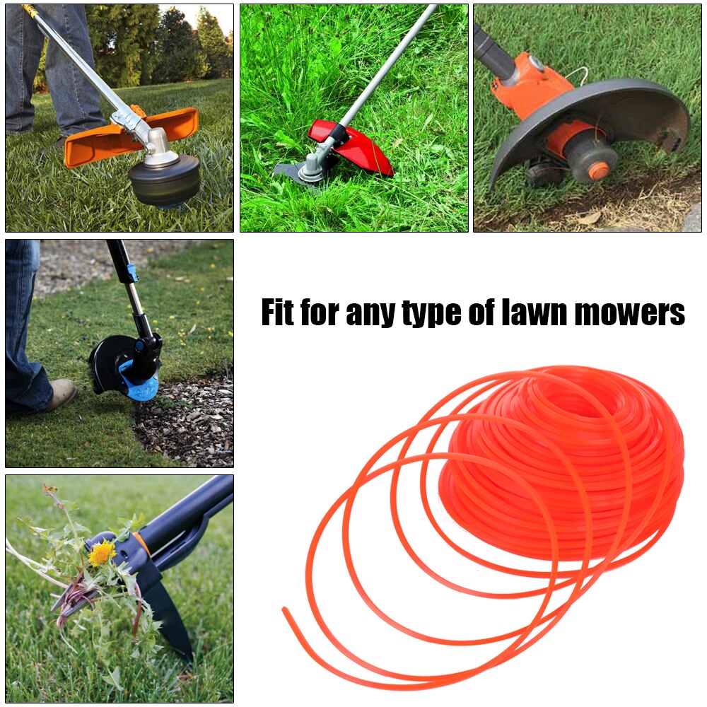 3mm Nylon/Steel Wire Grass Trimmer Wire Mowing Trimmer Rope Brush Cutter Head Strimmer Line Mowing Wire Lawn Mower Accessory