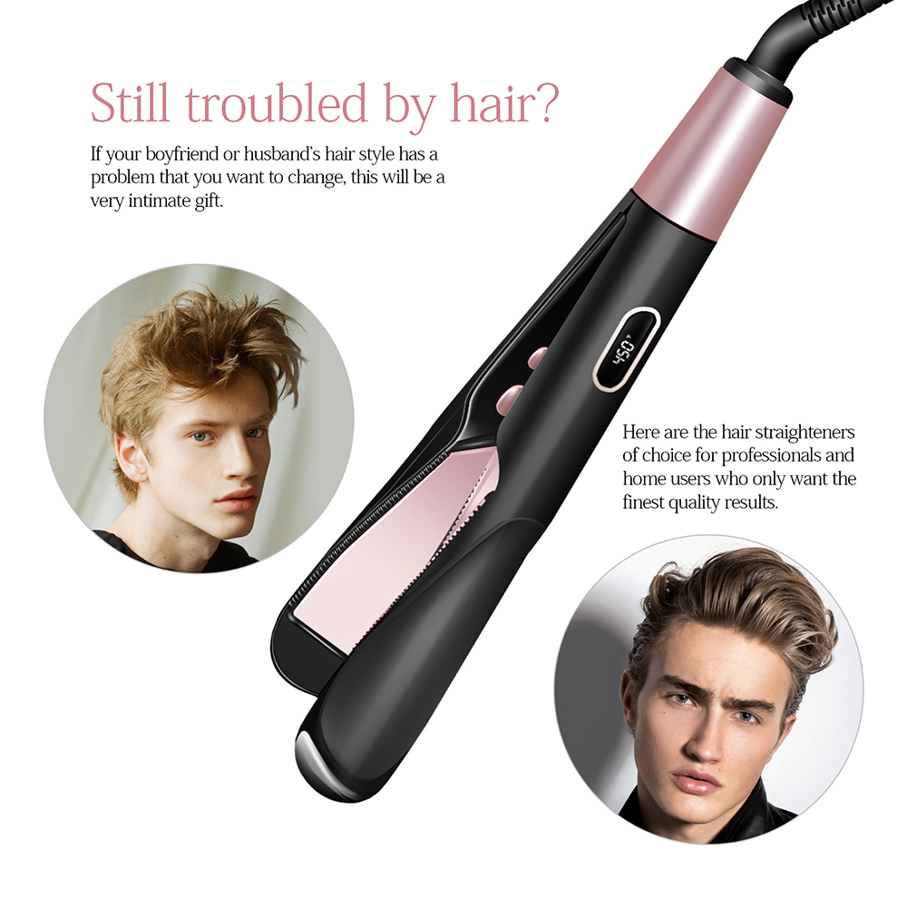 Stijltang Draaien Irons 2 In 1 Haar Curling Borstel Professionele Keramische Krultang Stijltang Haar Tools