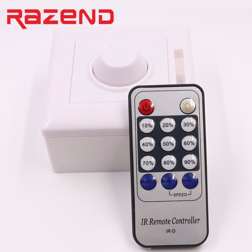 110V 220V SCR led dimmer IR remote controller strip lighting dimmer switch