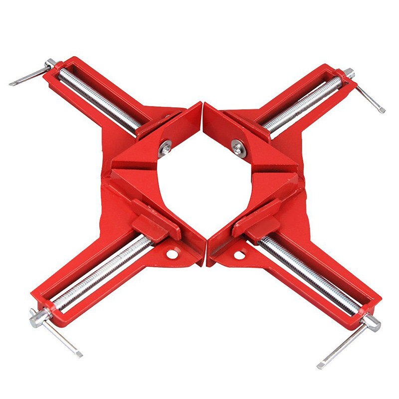 Corner Clamps 3inch 2pcs 90 Degree Right Angle Clamp Mitre Clamp for Wood Working Metal DIY Glass Picture Framing Jig, Quick G