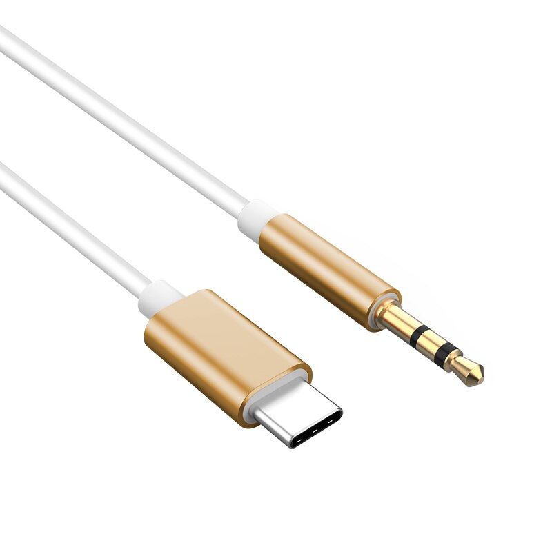 Cable de Audio Usb tipo C a Aux de 3,5mm, adaptador de conector de auriculares, altavoz, para coche, para Samsung S20 Plus, Note 20, S21, Ultra Tab S7: Blanco