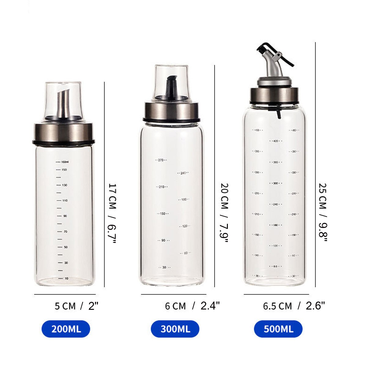 Koken Kruiden Fles Olie Saus Fles Dispenser Platic/Glas Met Schaal Opslag Flessen Voor Olie Azijn Keuken Accessoires