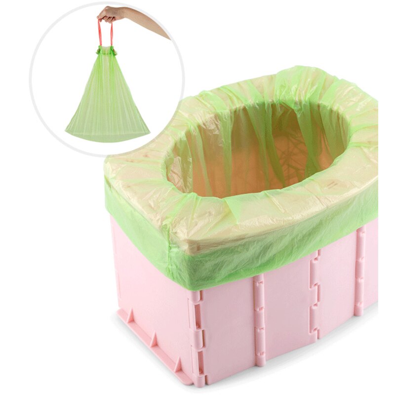 Bärbar baby potta toalettsits bil resa camping barn potta träningssits barn hopfällbar toalett bärande vikt 100kg